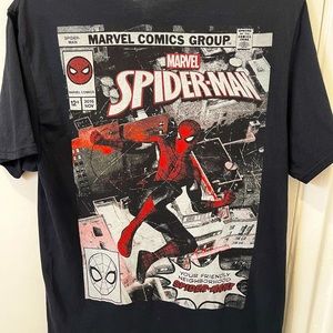 Marvel Spider-Man T-shirt double sided, black, Medium